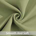 Yakamok Room Darkening Curtains 52x63 inch Length Sage Green-Living Room | 2 - Image 5