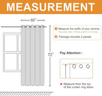 Grommet Blackout Curtains for Bedroom, 60 x 72 Inches - Image 7