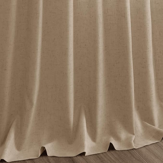 Sand Beige Linen Curtains for Living Room 100 Inches Long Simple Modern Light - Image 9