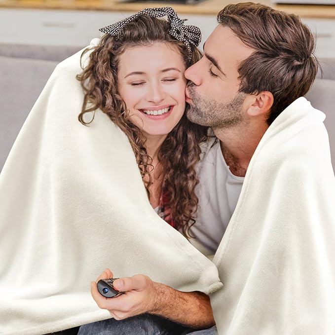BEDELITE Fleece Blanket Soft Plush Full Bed Blanket Cream 84"x90" | Ultra Soft - Image 4