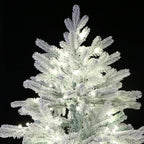5 Foot Pre-lit Snow Angel Blue Spruce Flocked Artificial Christmas Tree (5ft Pre-lit)