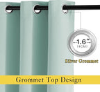 NICETOWN Seafoam Green Curtains 2 Panels 84 inches Long - Image 2