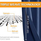 Blackout Curtains for Bedroom, 2 Drape Panels, 38 x 54 Inch | Light Blocking & - Image 3