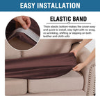 H.VERSAILTEX Velvet Stretch Individual Couch Cushion Cover Plush Cushion Slipcover for Loveseat Sofa Cushion Furniture Protector Seat Cushion Sofa Cover (1 Piece Sofa Cushion Cover, Brown)
