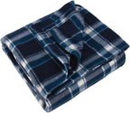 50x60 Throw Blankets, Plaid Fleece Throw Blankets for Bedroom, Couch, Livingroom, Chair, Pets, Outdoors