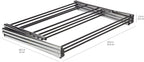 Amazon Basics Foldable Portable Laundry Drying Rack for Indoor Air Drying Clothing, 14.5 x 29.5 x 41.8 inches (LxWxH), Chrome Silver