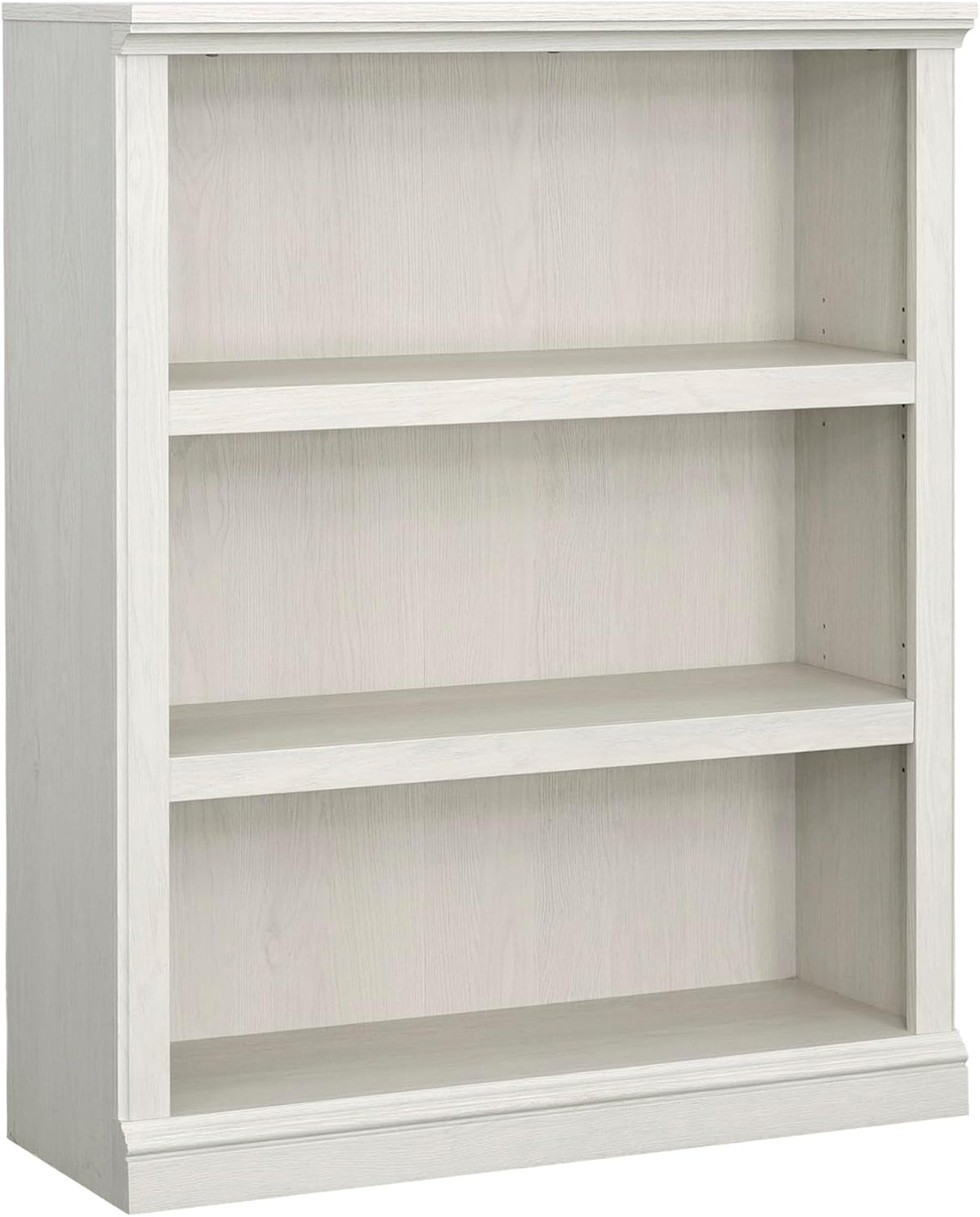 Sauder 3 Tier Book Shelf Wooden Bookcase Multipurpose Bookshelf for Home Office, Living Room, in Glacier Oak