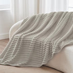 BEDELITE Ribbed Fleece Throw Blanket - Image 8