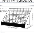 Queekay 6 Tier Wire Countertop Rack black Comic Book Holders Wide Wire Magazine Rack Tabletop Display Stand for Table Top Book Brochure Literature Comic Greeting Card Shelf Holder Stand