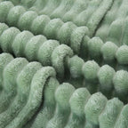 Sage Green Fleece Throw Blanket 108”×90” - Image 4