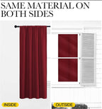 NICETOWN Christmas Burgundy Red Curtains Blackout Drape Panels - Image 6