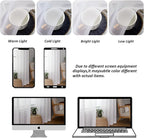 Chyhomenyc White Sheer Curtains 90 Inches Long 2 Panels, Light Filtering White - Image 3
