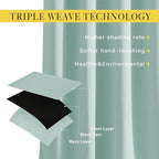NICETOWN Privacy Blackout Doorway 80 inch Curtains, Grommet Light Blocking - Image 3