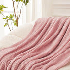 Exclusivo Mezcla Large Waffle Fleece Throw Blanket - Image 3