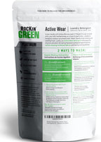Rockin' Green Laundry Detergent, Plant based, All Natural Laundry Detergent Powder, Vegan and Biodegradable Odor Fighter, Safe for Sensitive Skin (Active Wear 90 Loads - Freshwood Mac)