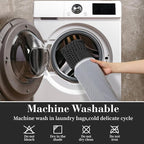 RESARE Waffle Bath Mat for Bathroom, Non Slip Bathroom Rugs 20"x32" Black | - Image 6