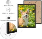 NWT Custom Framed Poster Prints with Your Any Photos, Personalized Canvas Pictures for Wall to Print Framed - 12"x16" Black