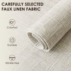Placemats Set of 8, Bilayer Thickened Linen Place Mats Heat Resistant Machine Washable Wrinkle Free Carefully Selected Polyester Mats for Kitchen/Dining/Coffee Table (Cream Beige)