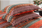 NEWLAKE Striped Classical Cotton 3-Piece Patchwork Bedspread Quilt Sets, King Size
