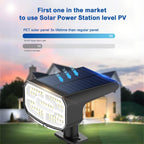Solar Lights Outdoor Waterproof IP65, Super Bright LED, 2CCT 4 Lighting Modes 3000K/6500K Selectable, Solar Powered Yard Garden Solar Spot Lights for Outside Landscape Auto On/Off -8 Pack