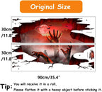 Halloween Wall Stickers Bat Ghost Scary Decor Large Removable Floor Room Decals Decoration Window Clings Party Supplies for Windows Glass Home Ornaments