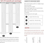 PleatedDrapes Semi Sheer Curtains 90 Inches Long - Image 7