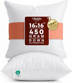 Utopia Bedding 16x16 Pillow Inserts, 2 Pack | Indoor cushion inserts by UTOPIABEDDING