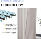 Simplebrand Natural Blackout Curtains - Image 5