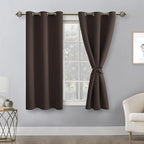 Short Blackout Curtains for Bedroom, 42 x 45 Inch, 2 Panels | Thermal Insulated - Image 8