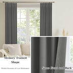 Pinch Pleated Blackout Curtains 96 Inches Long Modern Lush Decor Window - Image 6