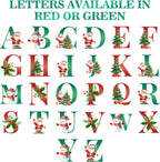 Personalized Christmas Ornaments 2025, Custom Name Initial A-Z Monogram Wood Custom Christmas Ornament for Kids Boys Girls, Customized Letter Name Ornaments for Christmas Tree Decorations