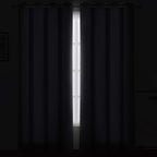 Blackout Curtains 66 x 84 inch/Grey Curtains Set of 2 Panels/Thermal Insulated - Image 3