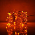 ANJAYLIA Orange String Lights Fairy Lights 10Ft 30 LEDs Twinkle Lights for Party, Halloween, Thanksgiving, Christmas Decoration
