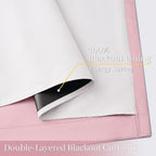 Yakamok Pink 100% Blackout Curtains 63 Inches Long - Image 4