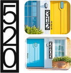 Custom Metal Modern House Number Sign for Outside - Personalized Vertical Outdoor Street Number Sign Address Number Plaque - Wall Art Decor Unique Handmade New Home Gift Housewarming Gift