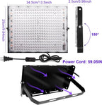 2 Pack 300W Black Lights, Blacklight Flood Light with Plug and Switch,for Glow Party, Black Light Party, Halloween, Body Paint, Neon Glow, Fluorescent Poster, Stage Lighting
