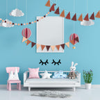 Irenare 9.8 ft Pom Pom Garland Felt Colorful Tassel Banner Christmas Party Pompoms Garland Decorations Felt Pennant Banner for Classroom Home Mantel Fireplace Birthday(Gradient Brown)