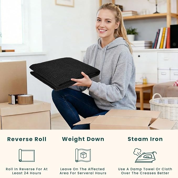 KOZYFLY Black 2.5'x12' Runners Rugs - Image 5