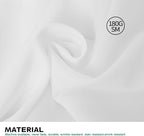 Surmente White Rectangle Tablecloth 90 x 156-inch Rectangular Polyester Table Cloth for Weddings, Banquets, or Restaurants