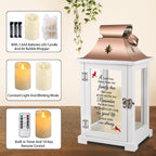 Memorial Lantern, Sympathy Gifts for Loss of Mom/Dad/Loved One, Bereavement Gifts, in Memory of Loved One Lantern,Celebration of Life, Memorial Gifts, Funeral Lantern,A Limb has Fallen from The ...