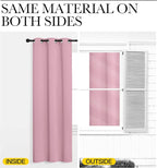 NICETOWN Crystal Pink Room Darkening Curtains - Image 6