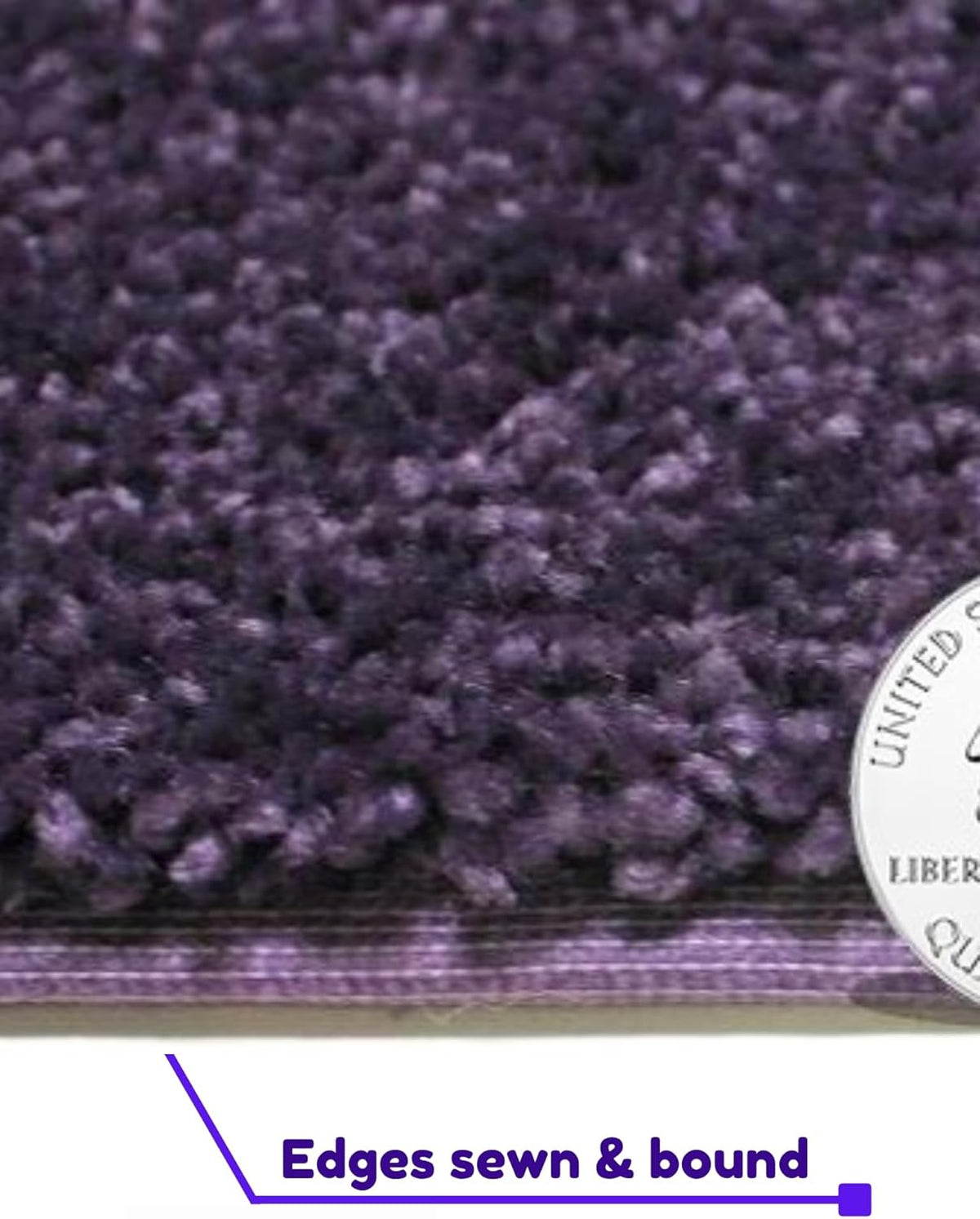 KOECKRITZ Soft and Colorful Kids Classroom Area Rugs (Passes Flammability Pill Test) Many Sizes and Bright Colors to Select from (9' Round, Eggplant)