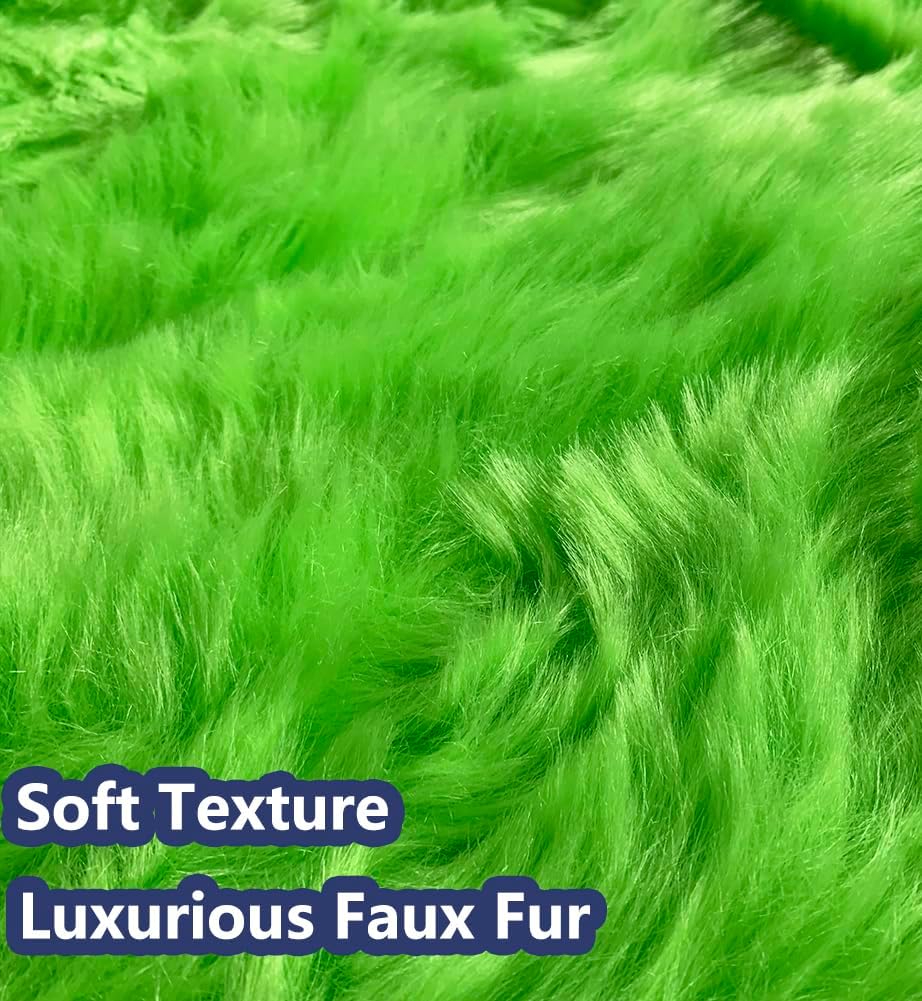 AISENO 48 Inch Green Christmas Tree Skirt Plush Decoration for Merry Christmas Party - Faux Fur Christmas Tree Skirt Decorations