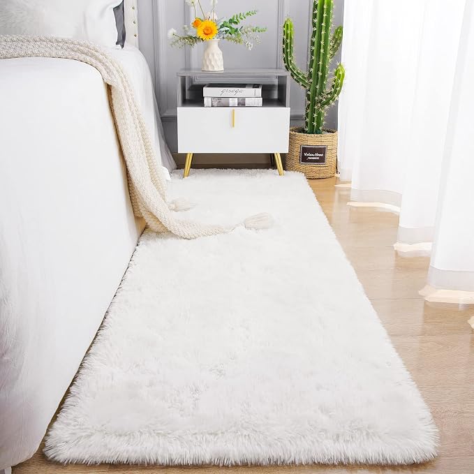 Chicrug Soft Runner Rugs for Bedroom Living Room Plush Fluffy Rug 2x8 | Shag by ChicrugHomeDecor