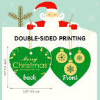 Personalized Christmas Ornaments 2025, Ceramic Custom Photo Text Hanging Ornament Customized Christmas Tree Decorations Gift for Family, Kids, Friends, Couples, Wedding