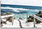 DZL Art S74281 Rottnest Island Beach Seascape Painting Sea Nature Pictures Wall Art Canvas Prints Painting Ready to Hang for Living Room Bedroom Decor Office Wall Decor Home Decoration