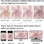 Blush Pink Sheer Curtains 78 Inches Long 2 Panels, Modern Airy Voile Solid - Image 7