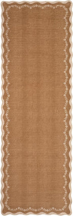 GarveeHome 2x6 Scalloped Washable Runner Rug Non Slip Hallway Kitchen Rug | - Image 9