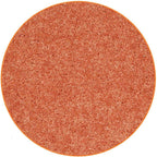 KOECKRITZ Soft and Colorful Kids Classroom Area Rugs (Passes Flammability Pill Test) Many Sizes and Bright Colors to Select from (7' Round, Tangerine)