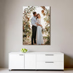 Custom Canvas Prints with Your Photos - Personalized Pictures Print, Customized Photo Gifts, Wall Art Poster Canvas Printing for Wedding, Family, Baby, Pets, Home Office Decor, Wrapped Frame